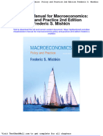 Solution Manual For Macroeconomics Policy and Practice 2nd Edition Frederic S Mishkin