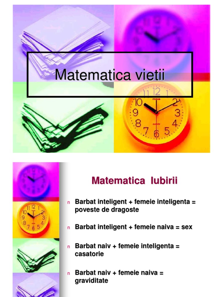 Matematica vietii
