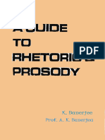 A Guide To Rhetoric Prosody