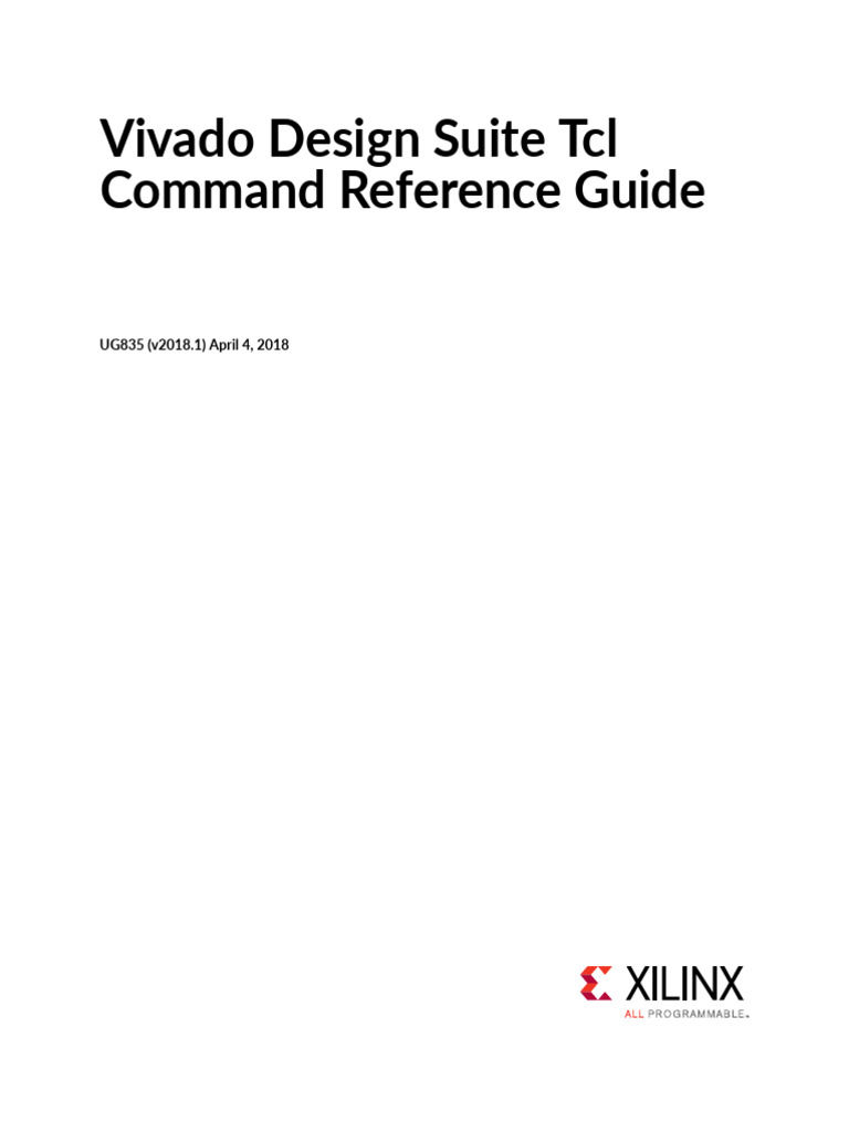 Ug835 vivado tcl commands pdf