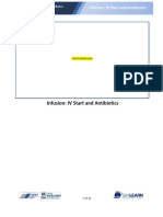 Infusion IVStartand Antibiotics Scenario