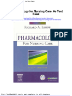 Pharmacology For Nursing Care 6e Test Bank