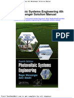 Photovoltaic Systems Engineering 4th Messenger Solution Manual