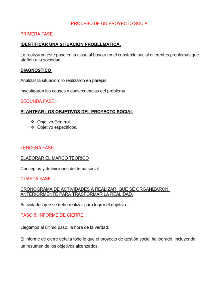 Modelo de Informe de Proyecto Social | PDF | Violencia | Violación