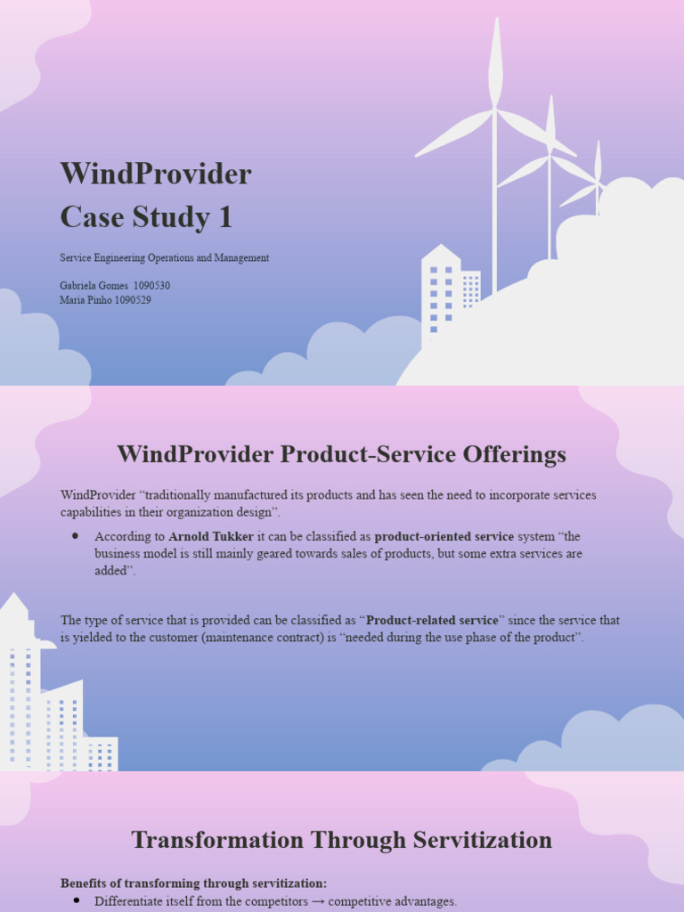 WindProvider Case Study Review | PDF | Customer Experience | Customer