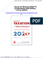 Solution Manual For Mcgraw Hills Taxation of Individuals 2020 Edition 11th by Spilker