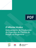 Relevamiento de Producción de Digeridos de Plantas de Biogás en Argentina