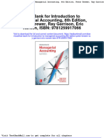 Test Bank For Introduction To Managerial Accounting 8th Edition Peter Brewer Ray Garrison Eric Noreen Isbn 9781259917066