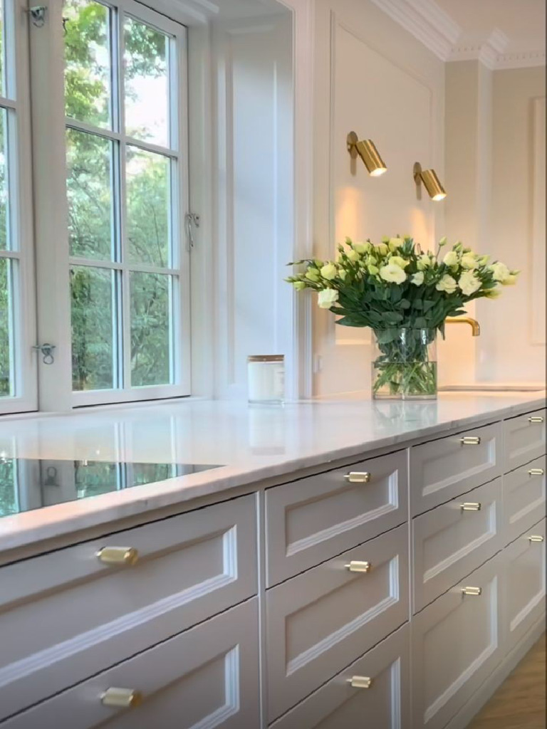 White Kitchen Counter Styling | PDF
