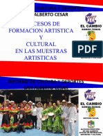 Informe Cultura y Deporte para Mesa Institucional de Jovenes