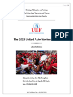 Final Report of Labor Relations 