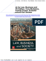 Test Bank For Law Business and Society 12th Edition Tony Mcadams Kiren Dosanjh Zucker Kristofer Neslund Kari Smoker