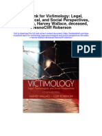 Test Bank For Victimology Legal Psychological and Social Perspectives 4th Edition Harvey Wallace Deceased Fresnocliff Roberson