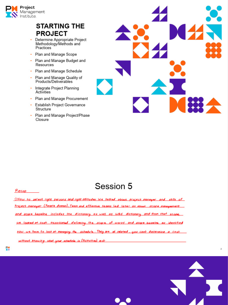 Starting A Project Part 2' 2 | PDF