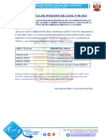 Constancia de Posesion N°08-2023