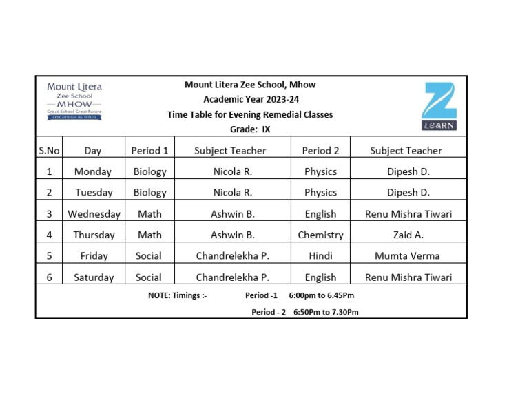 grade-ix-remedial-class-time-table-2023-24-pdf