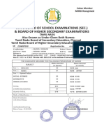 State Board of School Examinations (Sec.) & Board of Higher Secondary Examinations