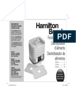 Hamilton Beach Dehydrator Manual