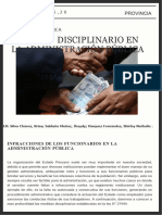 Articulo Periodisto - Faltas e Infracciones de Los Funcionarios Publicos