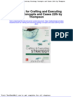 Test Bank For Crafting and Executing Strategy Concepts and Cases 22th by Thompson