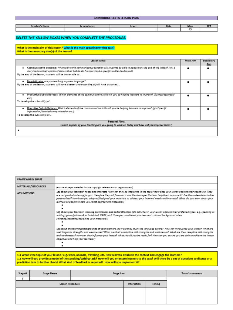 Tp Lesson Procedure Productive Model Name Download Free