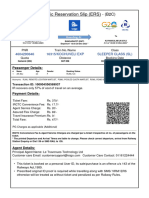 Electronic Reservation Slip (ERS) : 4604290646 16315/kochuveli Exp Sleeper Class (SL)