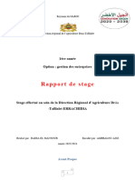 Rapport de Stage Service Logistique