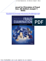 Solution Manual For Principles of Fraud Examination 4th Edition Joseph T Wells