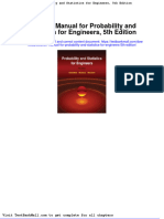 Solution Manual For Probability and Statistics For Engineers 5th Edition