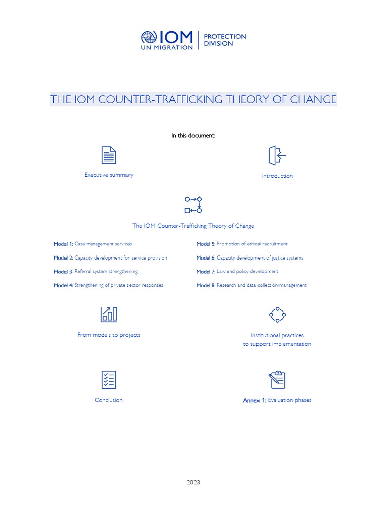 IOM Counter-Trafficking Change Models | PDF | Human Trafficking ...