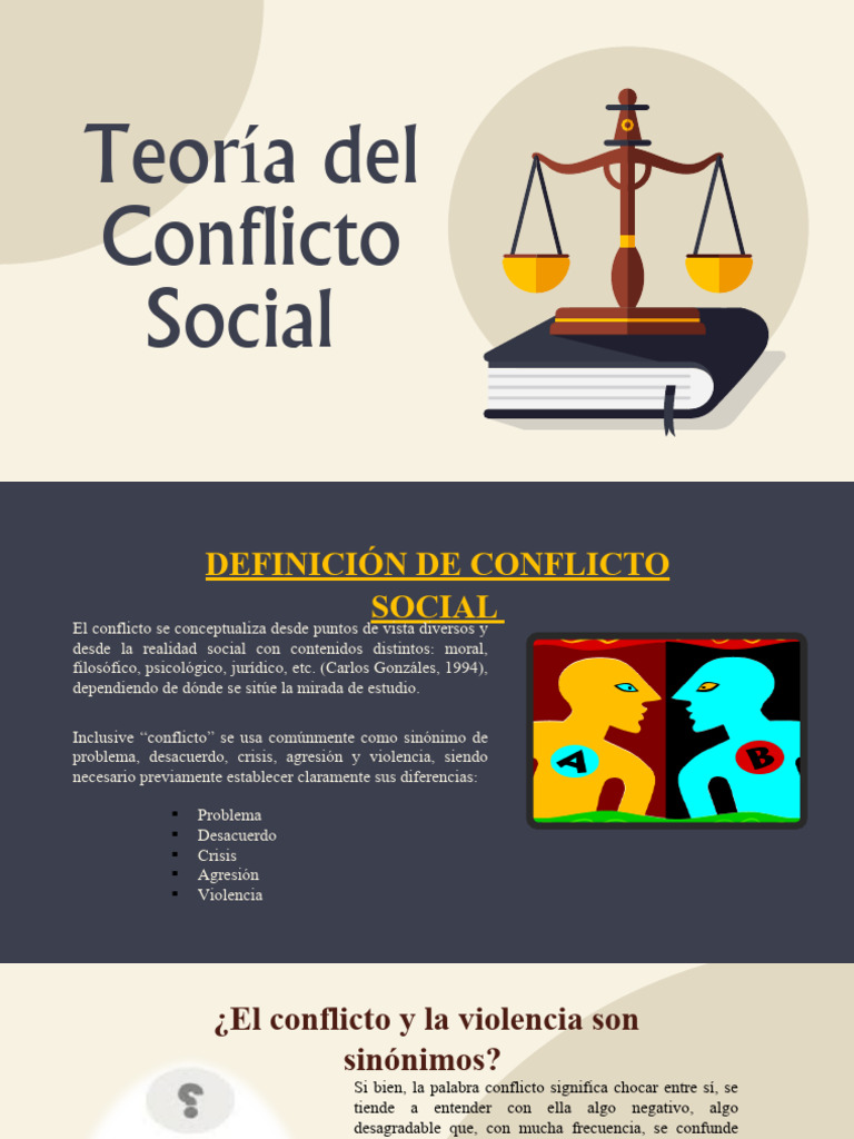 Teoría Del Conflicto Social PDF Conflicto (proceso) Violencia