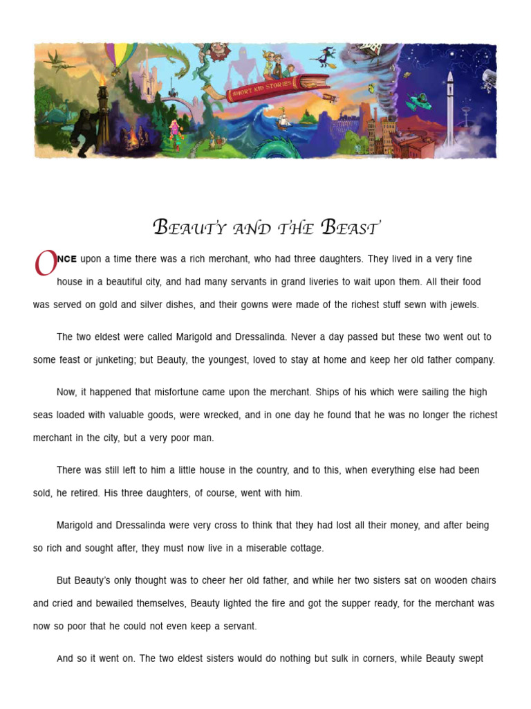 Beauty and the Beast: A Short Tale | PDF
