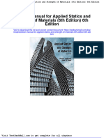 Solution Manual for Applied Statics and Strength of Materials 6th Edition 6th Edition