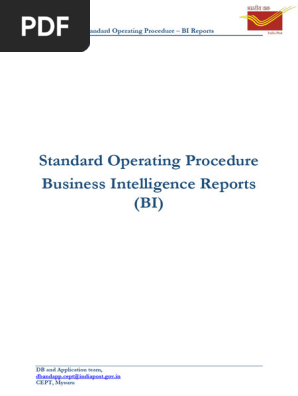 BI Standard Operating Procedure
