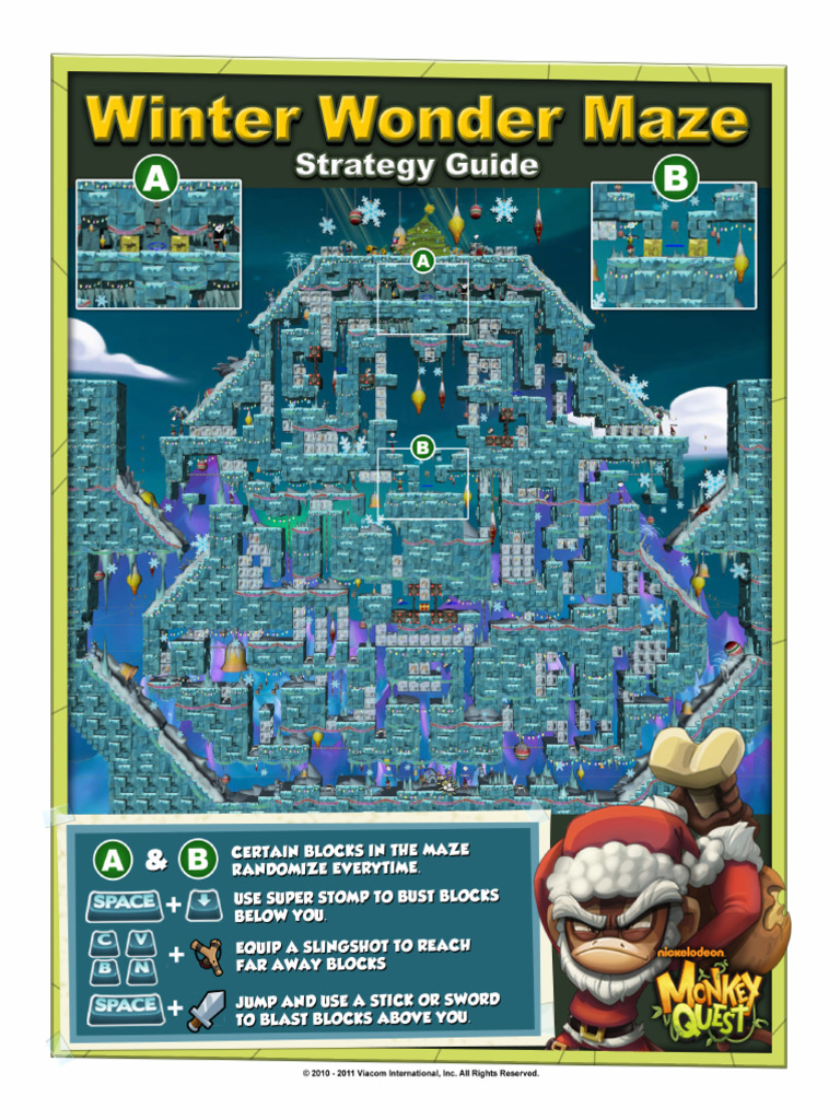 Monkey Quest Winter Wonder Maze PDF