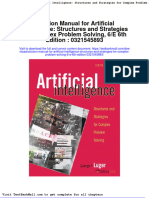 Solution Manual For Artificial Intelligence Structures and Strategies For Complex Problem Solving 6 e 6th Edition 0321545893