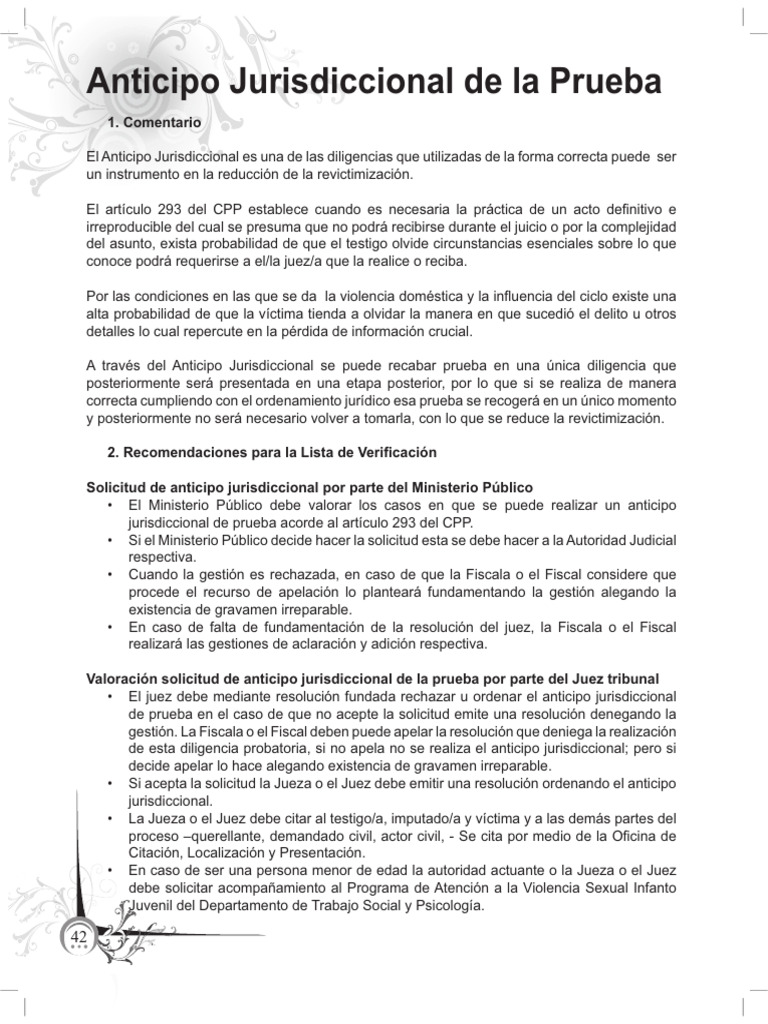 Anticipo Jurisdiccional de La Prueba Penal | PDF | Fiscal | Juez