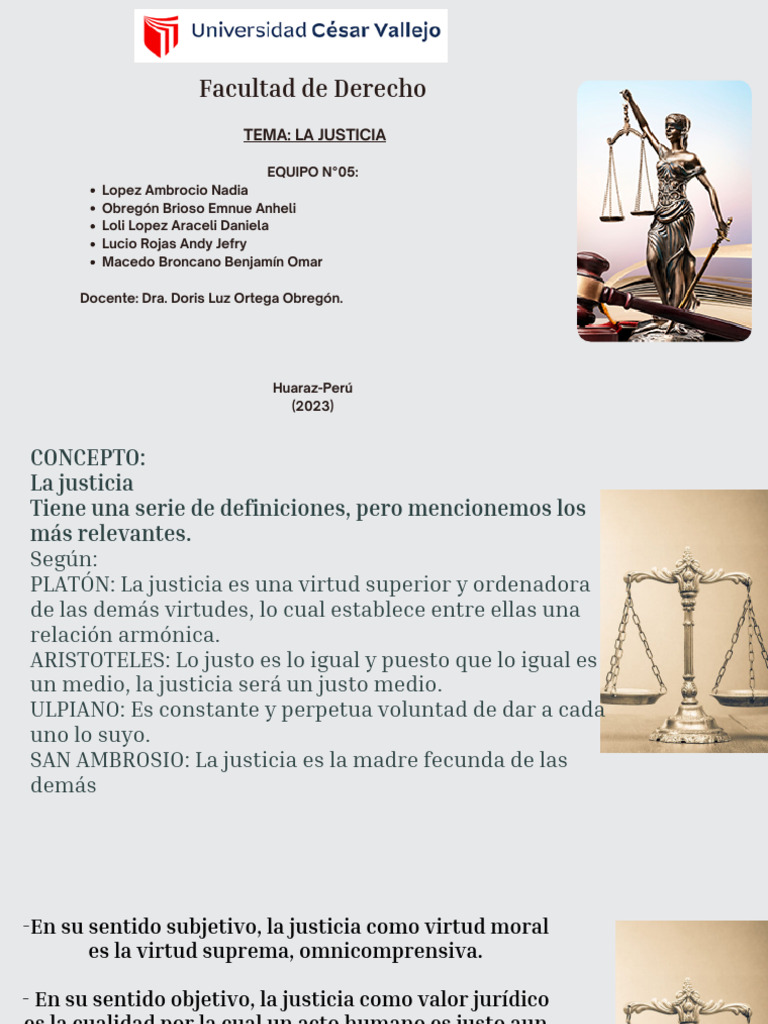 La Justicia Equipo 05 | PDF | Justicia | Crimen y violencia