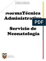 Normativa Tecnica Administrativa Servicio de NeonatologÍa