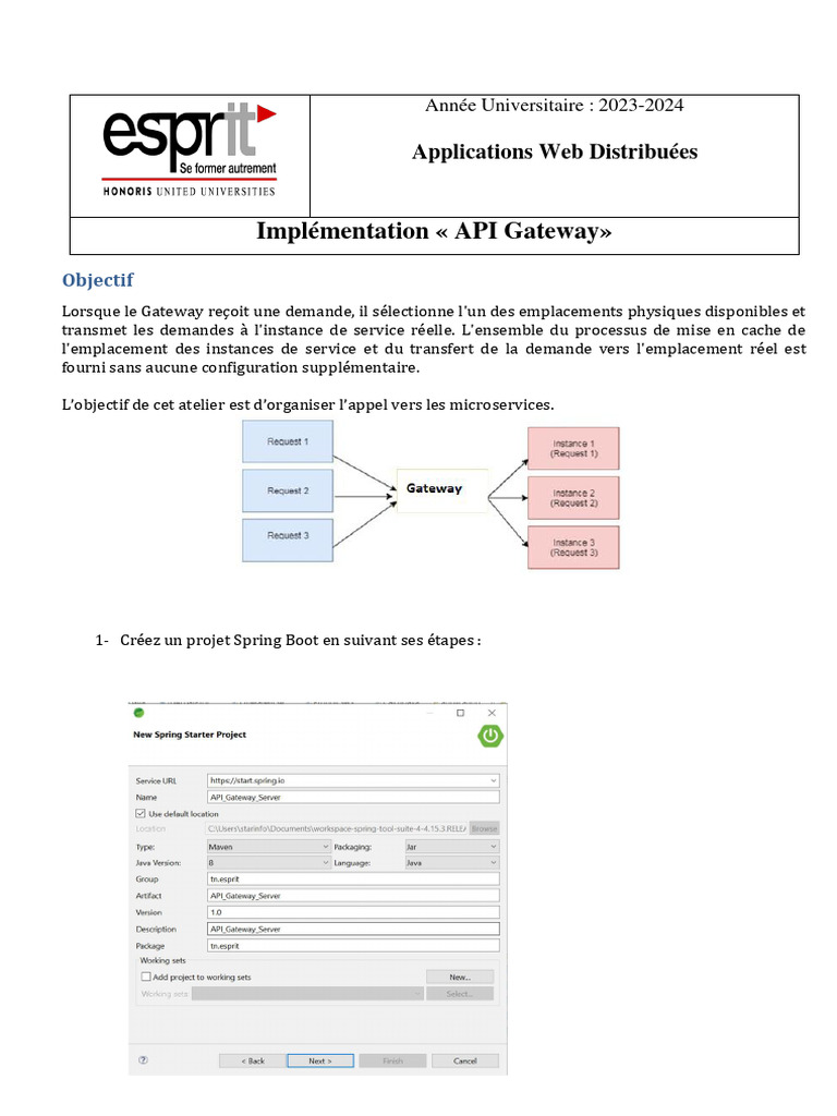 Implémentation API Gateway-V2 | PDF