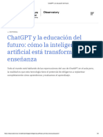 EXPERIMENTO PARTE 1 ChatGPT y La Educación Del Futuro