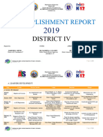 Accomplishment Report 2019 District Iv
