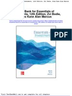 Test Bank For Essentials of Investments 12th Edition Zvi Bodie Alex Kane Alan Marcus