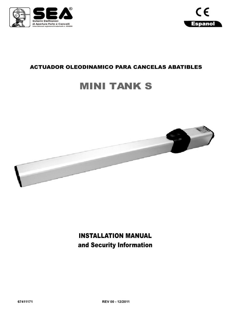 Mini Tank Standards Regulatory Guide Manual