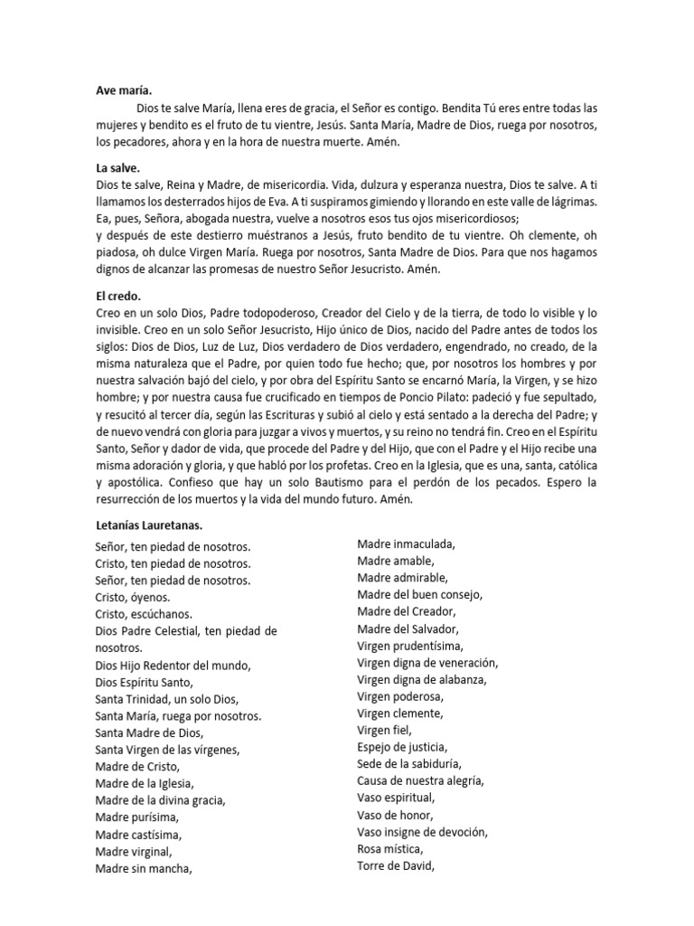 Oraciones | PDF