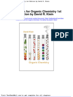 Test Bank For Organic Chemistry 1st Edition by David R Klein