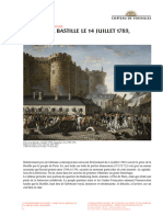Prise de La Bastille Le 14 Juillet 1789, Anonyme