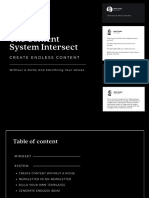 The Content System Intersect Guide by Imed Djabi