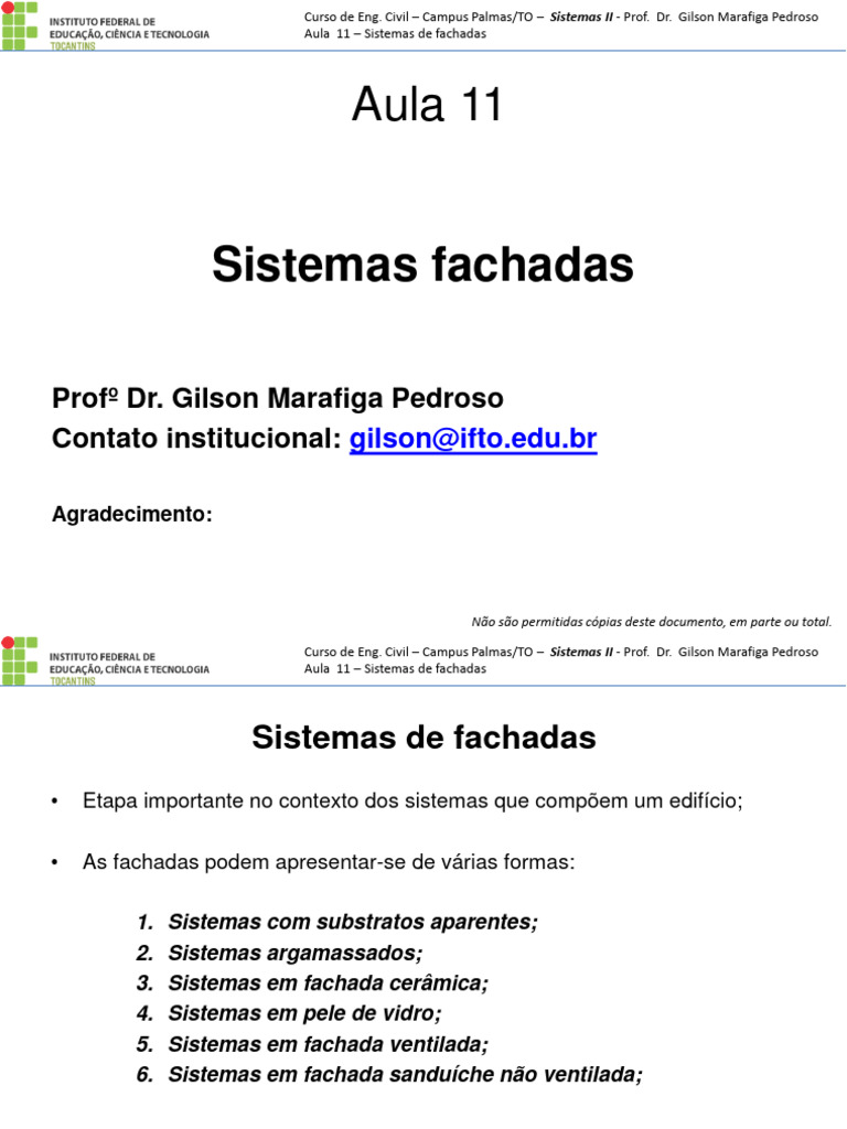 Aula 11 Fachadas | PDF