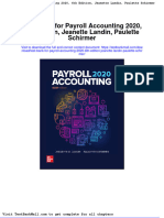 Test Bank For Payroll Accounting 2020 6th Edition Jeanette Landin Paulette Schirmer